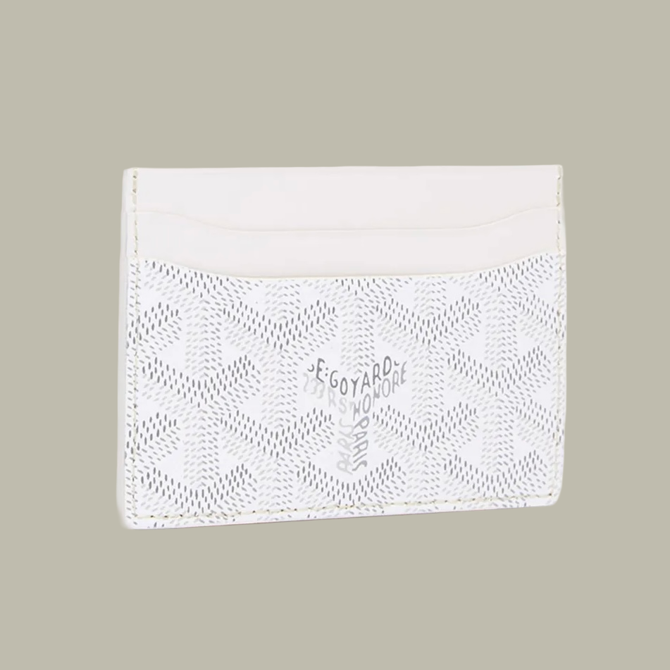 Goyard White Card Holder